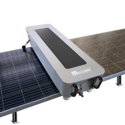 Automatic PV Modules Cleaning Robot Solar Panels Washing Machine Kit