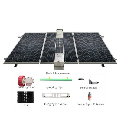 New Original 1650 Clearance Solar Panel Automatic Robot Solar Cleaning System Robot Clean Solar Panel Photovoltaic Cleaner